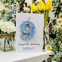 Personalised 9th Birthday Card Wooden Number Gift, thumbnail 6 of 6