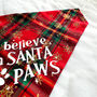 Santa Paws Dog Bandana, thumbnail 3 of 6