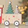 Wooden Christmas Train Decoration, thumbnail 5 of 8