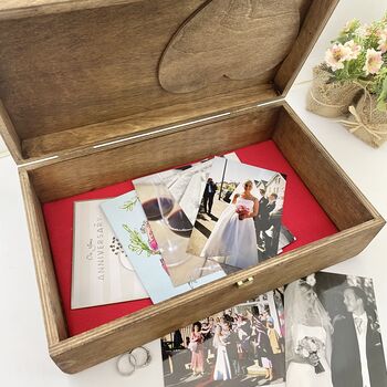 Personalised Wooden Heart Keepsake Box, 7 of 8