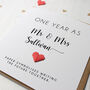 Personalised 1st Anniversary Card With Paper Heart, thumbnail 6 of 7