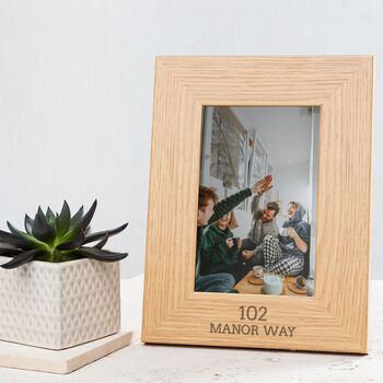 Personalised Engraved First Home Gift Photo Frame, 6 of 8