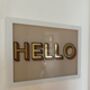 Date Personalised Letter Gold And Glass Sign, thumbnail 4 of 5