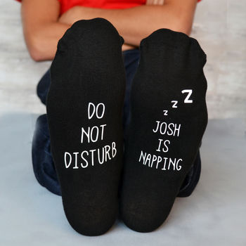 Do Not Disturb Napping Socks, 2 of 2