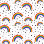 Rainbow Wrapping Paper, Rainbow Spotty Gift Wrap, thumbnail 4 of 4