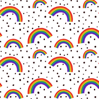 Rainbow Wrapping Paper, Rainbow Spotty Gift Wrap, 4 of 4
