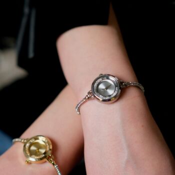 Stainless Steel Bangle Adjustable Bracelet Wrist Watch, 7 of 9