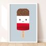 You're Fab Ice Lolly Metallic Children's Print, thumbnail 3 of 9