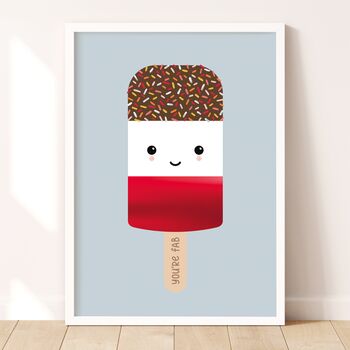 You're Fab Ice Lolly Metallic Children's Print, 3 of 9