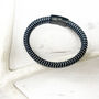Woven Leather And Stainless Steel Bracelet For Men, thumbnail 4 of 12