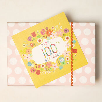 Floral 100th Birthday Card, 8 of 9