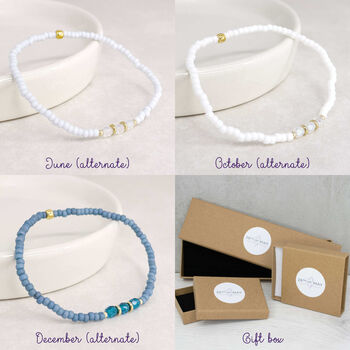 Birthstone Beaded Friendship Bracelet, 10 of 11