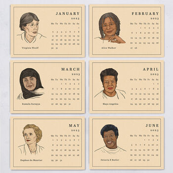 Female Author 2023 Postcard Calendar, 2 of 3