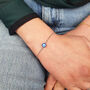 Turkish Evil Eye Friendship Sterling Silver Bracelet, thumbnail 2 of 5