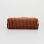 Rust Corduroy Velvet Pencil Case, thumbnail 3 of 5