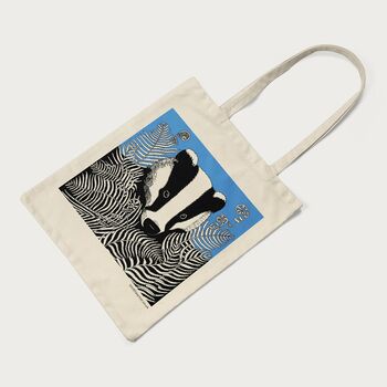 Badger Screen Printed Tote Bag, 2 of 3