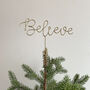 Believe Wire Christmas Tree Topper, thumbnail 1 of 6