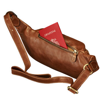 Luxury Italian Leather Bum Bag. 'The Centolla', 9 of 12