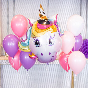Unicorn Party Classic Helium Inflated Balloons, 2 of 2