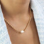 Non Tarnish Bead Chain And Pearl Necklace, thumbnail 1 of 6