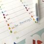 Perpetual Calendar Rainbow Wall Planner, thumbnail 6 of 11
