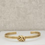 Double Knot Bangle Gold, thumbnail 3 of 7