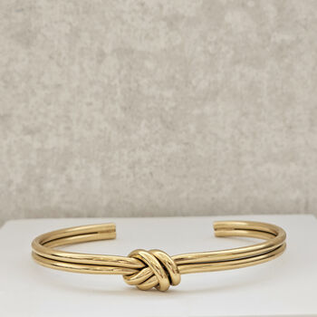 Double Knot Bangle Gold, 3 of 7