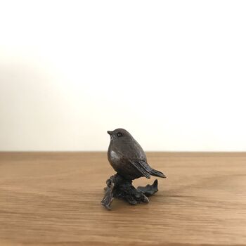 Miniature Bronze Robin Sculpture 8th Anniversary Gift, 10 of 12