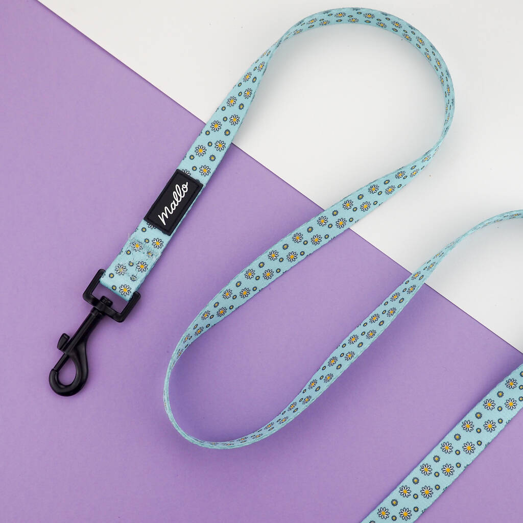 Blue Daisy Dog Harness By Mallo