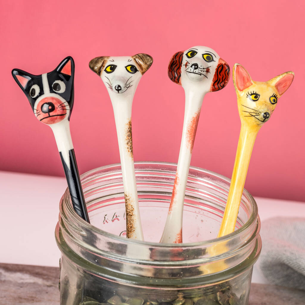 Handmade Ceramic Dog Spoons, 1 of 10