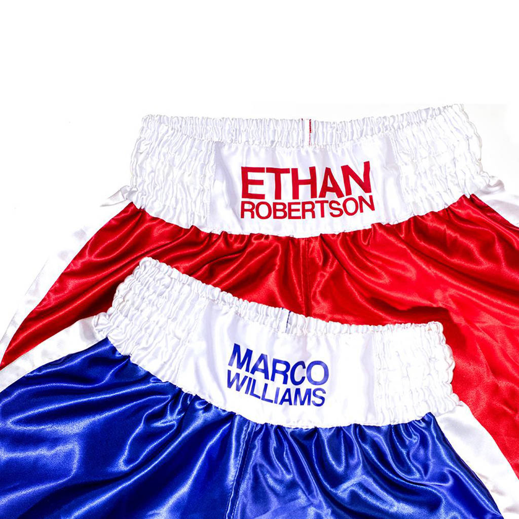 personalised boxing shorts adults by we print balls