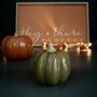 Ceramic Green Pumpkin Halloween Decoration 9.5cm, thumbnail 1 of 2