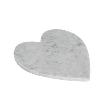 White Marble Heart Serving Board, 2 of 6