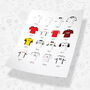 Fulham Classic Retro Football Kits Team Print, thumbnail 3 of 4