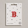 Letter B Alphabet Iron On Patch, thumbnail 1 of 4