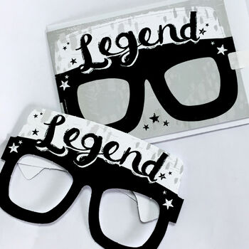 Legend Father's Day Or Birthday Card Glasses, 3 of 3
