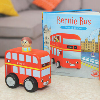 Wooden Mini London Bus With Removable Passenger, 2 of 4