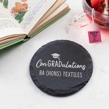 Personalised Engraved Coaster Graduation Gift For Student, 5 of 8