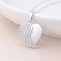 Personalised Sterling Silver Angel Wing Locket Necklace With Photos, thumbnail 1 of 6