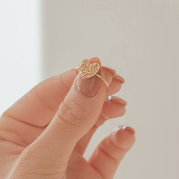 Personalised Heart Fingerprint Ring, 2 of 10