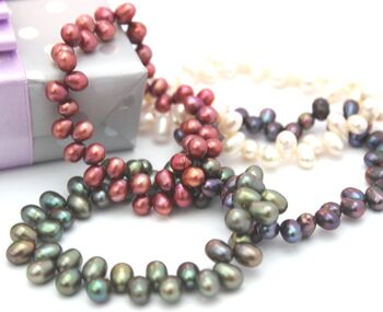 Freshwater Pearl Bracelets On Elastic, 2 of 6