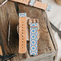 'Moorish' Leather Smartwatch Strap; Handmade Watch Band, thumbnail 7 of 9
