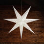 Large White Paper Star Light, thumbnail 2 of 7
