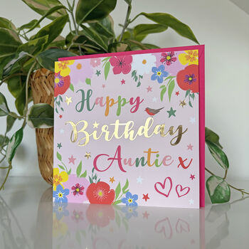 Superstar Auntie Birthday Card, 2 of 2
