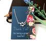 Sterling Silver Thank You Teacher Magic Star Bracelet, thumbnail 1 of 12