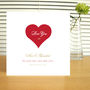 Personalised Grandparents Valentine's Card, thumbnail 1 of 2