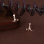 Sterling Silver Cowboy Boot Stud Earrings, thumbnail 7 of 12
