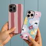 Stripe Phone Case | Burgundy And Pink, thumbnail 1 of 2