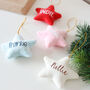 Personalised Christmas Tree Star Decoration With Name On, thumbnail 1 of 6