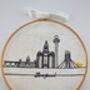 Liverpool Skyline Beginners Embroidery Kit, thumbnail 1 of 12